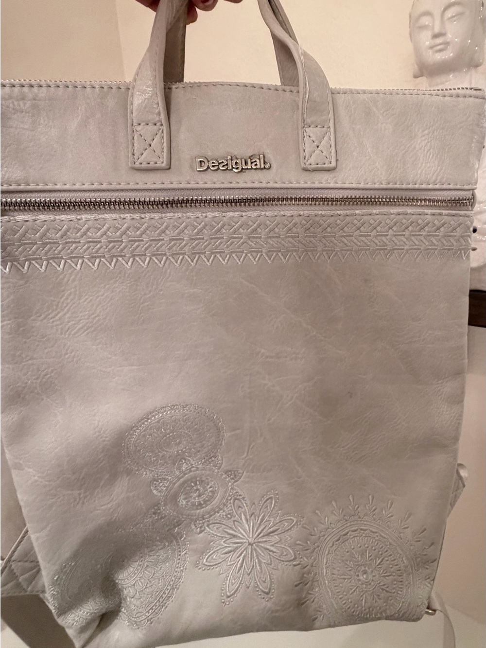 Desigual Cream Baza Backpack
Embossed Tote Bag